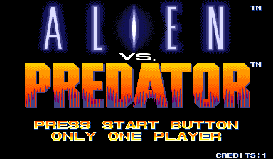 Alien vs. Predator (Hispanic 940520) Title Screen